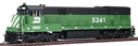Atlas Model Railroad Co. Masterline GE U30C Phase III - Burlington Northern No. 5341