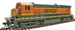 Atlas Model Railroad Co. Master Series Silver GE B23-7 - Burlington Northern Santa Fe #4231 Phase II (Low Nose, AAR Type B Trucks)