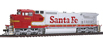 Atlas Model Railroad Co. Master™ Series Gold GE Dash 8-40CW w/DCC & Sound - Santa Fe No. 880 (Warbonnet)