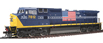 Atlas Model Railroad Co. Master™ Series Gold GE Dash 8-40CW w/DCC & Sound - CSX No. 7812 (Spirit of America)