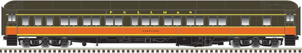 Atlas Model Railroad Co. HO 8-1-2 Passenger Car Pullman Sleeper - Illinois Central 'Centford'