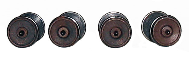 Dallas Model Works Weathered 33in. Insulated All-Brass Wheelsets (Pack of 4)