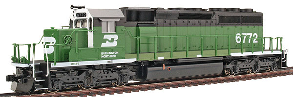 Micro-Trains MTL Z-Scale EMD SD40-2 Diesel Locomotive BNSF Swoosh Logo #6821 