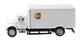 Walthers SceneMaster International 4900 Single-Axle Box Van - UPS Cartage Services