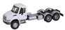 Walthers SceneMaster International 4300 Dual-Axle Semi Tractor (White Cab, Silver Chassis)