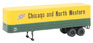 Walthers SceneMaster 35' Fluted-Side Trailer (Pack of 2) - Chicago & North Western