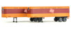 Walthers SceneMaster 35' Fluted-Side Trailer (2-Pack) - Milwaukee Road