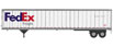 Walthers SceneMaster 53' Stoughton Trailer (2-Pack) - FedEx