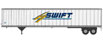 Walthers SceneMaster 53' Stoughton Trailer (2-Pack) - Swift