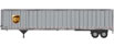 Walthers SceneMaster 53' Stoughton Trailer (2-Pack) - United Parcel Service (UPS) (Modern Shield)