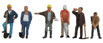 Walthers SceneMaster Construction Workers (Set of 6)