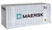 Walthers SceneMaster 20' Ribbed-Side Container - Maersk