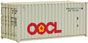 Walthers SceneMaster 20' Corrugated-Side Container - Orient Overseas Container Line (OOCL)