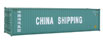 Walthers SceneMaster 40' Hi-Cube Corrugated Container - China Shipping