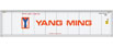 Walthers SceneMaster 40' Hi-Cube Smooth-Side Reefer Container - Yang Ming
