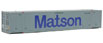 Walthers SceneMaster 53' Singamas Corrugated-Side Container - Matson