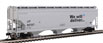 WalthersMainline 60' NSC 5150 3-Bay Covered Hopper - Union Pacific UP 90707
