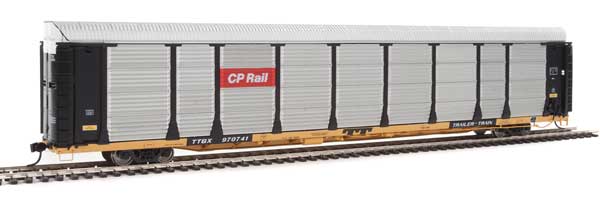 WalthersProto 89' Thrall Bi-Level Auto Carrier - Canadian Pacific Rack, TTX Company Flatcar TTGX 970741
