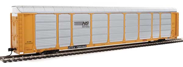 WalthersProto 89' Thrall Enclosed Tri-Level Auto Carrier - Norfolk Southern ETTX 700392