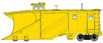 WalthersProto Russell Snowplow - Painted, Unlettered (Yellow)