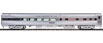 WalthersProto 'Super Chief' 85' Pullman-Standard 29-Seat Dormitory Lounge (Plated Metal Finish w/Lighted Interior) - Santa Fe