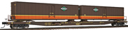 Walthers Gold Line™ Flexi-Van Flat Car w/Two Trailers - Illinois Central IC I903