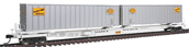 Walthers Gold Line™ Flexi-Van Flat Car w/Two Trailers - New York Central NYC 504100