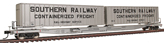 Walthers Gold Line™ Flexi-Van Flat Car w/Two Trailers - Southern 50104