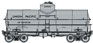 Walthers Platinum Line™ Type 21 10,000 Gallon MOW Water Tank Car - Union Pacific® UP 909858