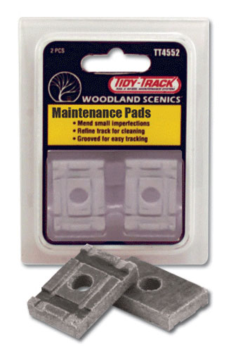 Woodland Scenics Tidy Track™ Rail & Wheel Maintenance System - Maintenance Pads™ Cleaning Pad Replacement (Pack of 2)