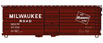 Accurail Inc. Milwaukee Road 40' Rib-Side Boxcar (1963-1967) - Milwaukee Road MILW 31134