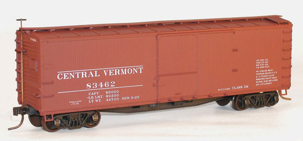 Accurail Inc. 4600 Series 40' USRA Double Sheath Wood Boxcars - Central Vermont CV 83462