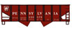 Accurail Inc. USRA 2-Bay 55-Ton Open Hopper – 6-Pack (Kit) – Pennsylvania Railroad (Keystone Logo)