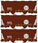 Accurail Inc. ACF 2-Bay Covered Hopper 3-Pack - Burlington Northern Santa Fe BNSF 406318, 406349, 406375 (Large Logo) (Kit)