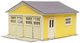 Atlas Model Railroad Co. Laser-Cut Micro Plywood 2-Car Garage Kit (N Scale)