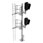 Atlas Model Railroad Co. All Scales Signal System Double-Head Modern Hooded Signal - Left Hand