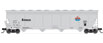 Atlas Model Railroad Co. Master Line™ ACF 5701 Centerflow Plastics Hopper - Amoco AMCX 6560