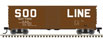 Atlas Model Railroad Co. Master Line™ USRA Steel Rebuilt Boxcar - Soo Line SOO LINE 482