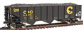 Atlas Model Railroad Co. Trainman AAR 70-Ton 3-Bay Open Hopper - Chessie System/C&O #143754