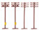 Bachmann Industries Telephone Poles (Pack of 12) (N Scale)