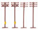 Bachmann Industries Telephone Poles (Pack of 12) (N Scale)