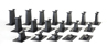 Bachmann Industries E-Z Track® Graduated Pier Set (Pack of 18)