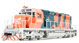 Broadway Limited Imports Paragon 2 EMD SD40-2 - Sound & DCC Equipped - BHP Iron Ore No. 3096 (Bubbles Scheme)
