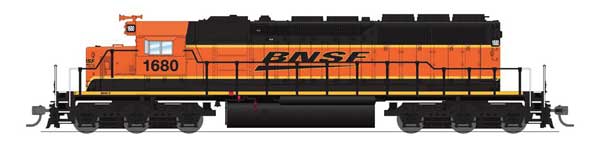 Broadway Limited Imports Paragon4 EMD SD40-2 Low Nose (Sound and DCC) -  BNSF Railway No. 1708 (H3, Wedge Logo)