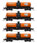 Broadway Limited Imports 6000 Gallon Tank Car (4-Pack) - Hooker Chemicals HOKX 627(B), 629(B), 640(B), 642(B)