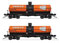 Broadway Limited Imports ACF Type 27/ICC-105 6,000-Gallon Tank Car (2-Pack) - Hooker Chemicals HOKX 643, HOKX 639 (Late 1950s Scheme)