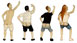 BLMA Models People Mooning – HO Scale (Pack of 4)