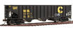 Bowser Manufacturing Co. 14-Panel Triple Hopper – Chessie System WM 80037