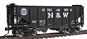 Bowser Manufacturing Co. 55-Ton Peaked End Fishbelly Hopper - Norfolk & Western N&W 96247