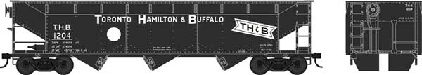 Bowser Manufacturing Co. 70-Ton Offset Hopper - Toronto, Hamilton & Buffalo THB 1226
